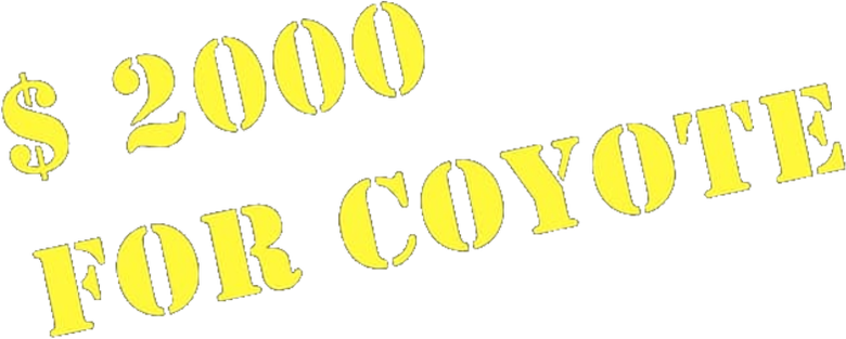 Two Thousand Dollars for Coyote