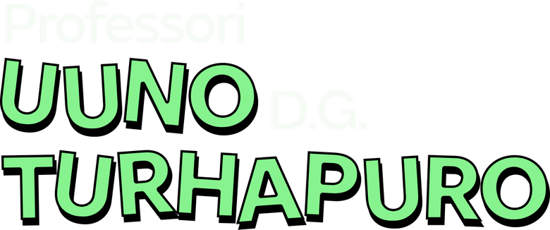 Professori Uuno D.G. Turhapuro logo