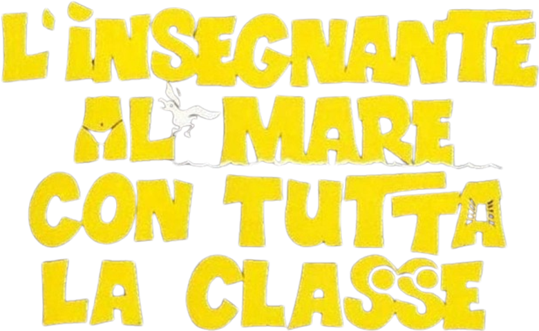 L'insegnante al mare con tutta la classe logo