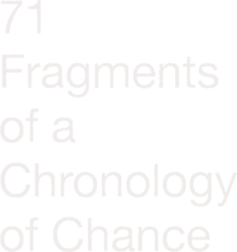 71 Fragmentos de uma Cronologia do Acaso logo