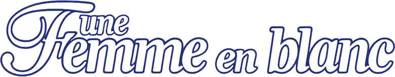 Une femme en blanc logo