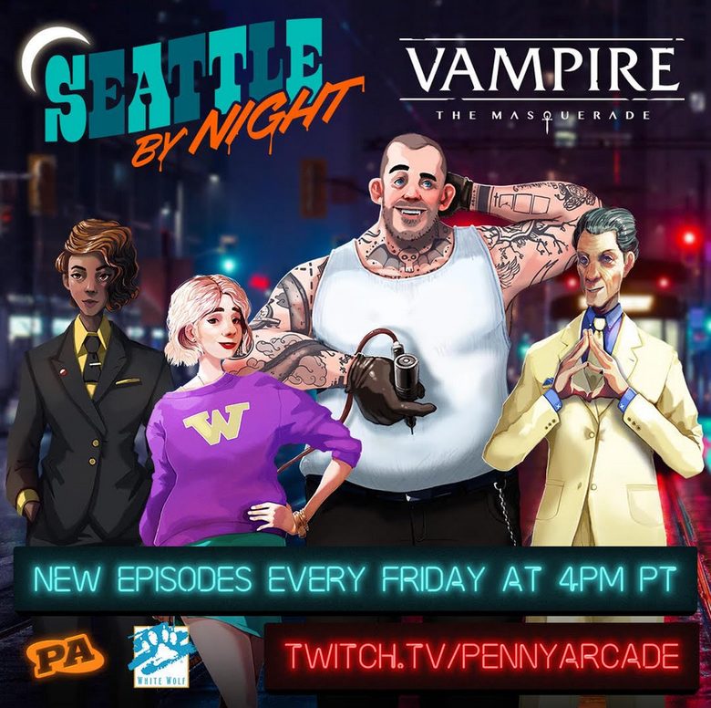 Vampire: The Masquerade: Seattle By Night logo