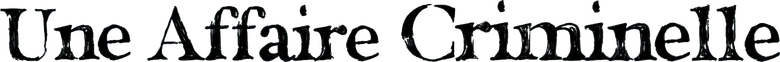 Une affaire criminelle logo