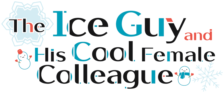 The Ice Guy and His Cool Female Colleague logo