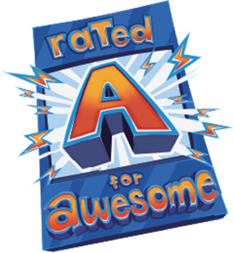 Rated A for Awesome logo