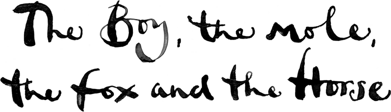 O Menino, a Toupeira, a Raposa e o Cavalo logo