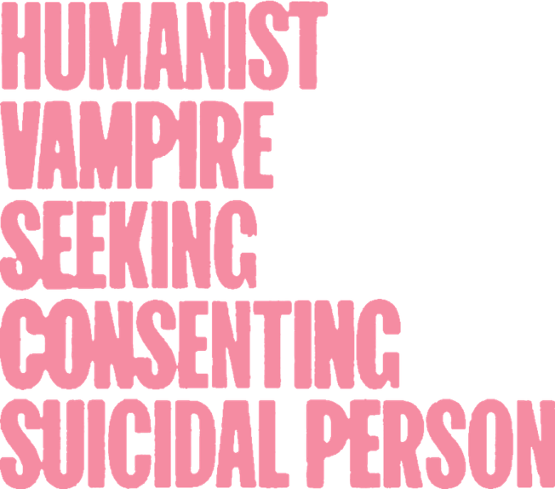 Vampire humaniste cherche suicidaire consentant logo