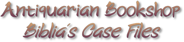 Antiquarian Bookshop Biblia's Case Files logo