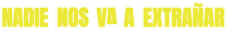 Ninguém Vai Sentir Nossa Falta logo