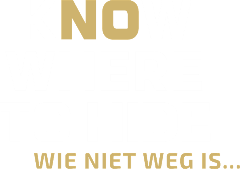 Know Where to Hide - Wie niet weg is… logo