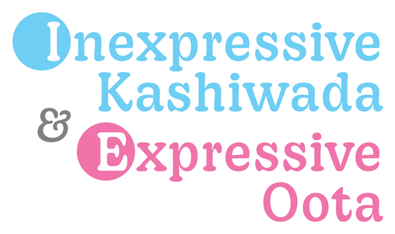 Inexpressive Kashiwada and Expressive Oota logo