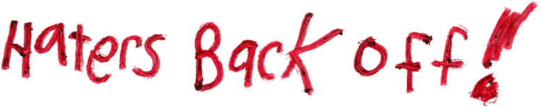 Haters Back Off logo