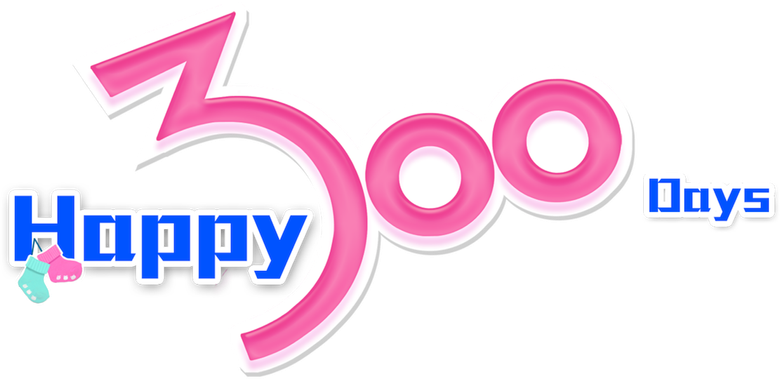 Happy 300 Days logo