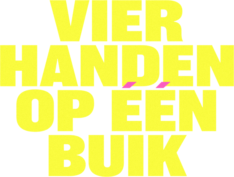 Vier handen op één buik logo
