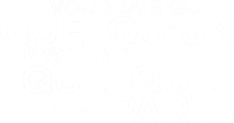 Je voudrais que quelqu'un m'attende quelque part logo