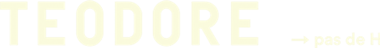 Teodore pas de H logo