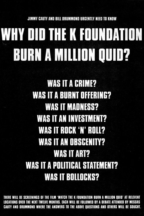 K Foundation Burn a Million Quid